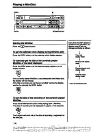 Предварительный просмотр 14 страницы Sony MDX-U1 Operating Instructions Manual