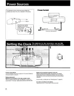 Preview for 6 page of Sony MEGA BASS CFD-DW83 Operating Instructions Manual