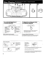 Preview for 8 page of Sony MEGA BASS CFD-DW83 Operating Instructions Manual