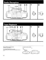 Preview for 12 page of Sony MEGA BASS CFD-DW83 Operating Instructions Manual