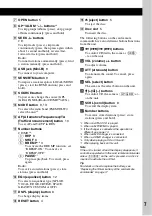 Предварительный просмотр 7 страницы Sony MEX 1GP - Giga Panel Radio Operating Instructions Manual