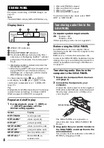 Preview for 8 page of Sony MEX 1GP - Giga Panel Radio Operating Instructions Manual