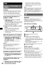 Preview for 32 page of Sony MEX 1GP - Giga Panel Radio Operating Instructions Manual