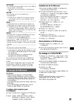 Preview for 69 page of Sony MEX 1GP - Giga Panel Radio Operating Instructions Manual