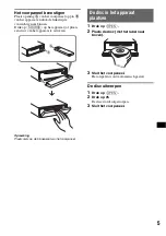 Preview for 95 page of Sony MEX 1GP - Giga Panel Radio Operating Instructions Manual