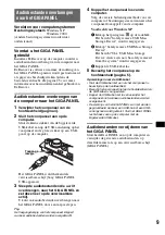 Preview for 99 page of Sony MEX 1GP - Giga Panel Radio Operating Instructions Manual