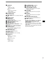 Preview for 7 page of Sony MEX-1HD - Audio Library System Operating Instructions Manual