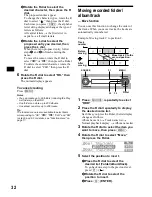 Preview for 32 page of Sony MEX-1HD - Audio Library System Operating Instructions Manual