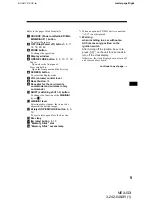 Предварительный просмотр 5 страницы Sony MEX-5DI Operating Instructions Manual