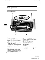 Предварительный просмотр 8 страницы Sony MEX-5DI Operating Instructions Manual