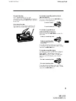 Предварительный просмотр 9 страницы Sony MEX-5DI Operating Instructions Manual