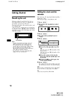 Предварительный просмотр 18 страницы Sony MEX-5DI Operating Instructions Manual