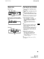 Предварительный просмотр 25 страницы Sony MEX-5DI Operating Instructions Manual