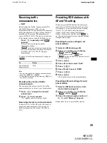 Предварительный просмотр 29 страницы Sony MEX-5DI Operating Instructions Manual