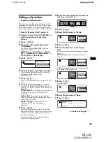 Предварительный просмотр 37 страницы Sony MEX-5DI Operating Instructions Manual