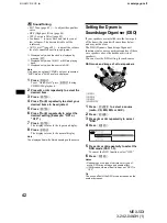 Предварительный просмотр 42 страницы Sony MEX-5DI Operating Instructions Manual