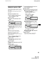 Предварительный просмотр 43 страницы Sony MEX-5DI Operating Instructions Manual