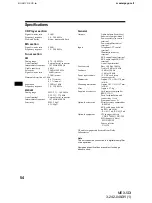 Предварительный просмотр 54 страницы Sony MEX-5DI Operating Instructions Manual