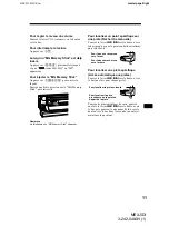 Предварительный просмотр 131 страницы Sony MEX-5DI Operating Instructions Manual