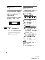 Предварительный просмотр 138 страницы Sony MEX-5DI Operating Instructions Manual