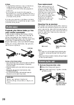 Предварительный просмотр 20 страницы Sony MEX-BT2500 Operating Instructions Manual