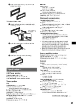 Предварительный просмотр 21 страницы Sony MEX-BT2500 Operating Instructions Manual