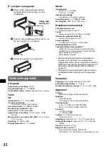 Предварительный просмотр 122 страницы Sony MEX-BT2500 Operating Instructions Manual