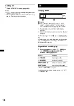 Preview for 18 page of Sony MEX-BT2800 - Bluetooth Audio System Operating Instructions Manual