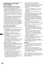 Preview for 58 page of Sony MEX-BT2800 - Bluetooth Audio System Operating Instructions Manual