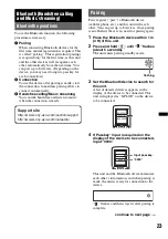 Preview for 23 page of Sony MEX-BT2850 Operating Instructions Manual