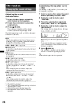 Preview for 28 page of Sony MEX-BT2850 Operating Instructions Manual