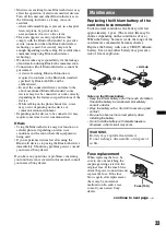 Предварительный просмотр 33 страницы Sony MEX-BT2850 Operating Instructions Manual