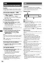 Предварительный просмотр 14 страницы Sony MEX-BT2900 Operating Instructions Manual