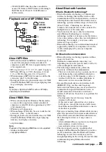 Preview for 25 page of Sony MEX-BT2900 Operating Instructions Manual