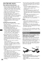 Preview for 26 page of Sony MEX-BT2950 Operating Instructions Manual