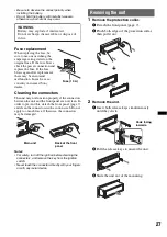 Preview for 27 page of Sony MEX-BT2950 Operating Instructions Manual