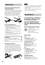 Preview for 28 page of Sony MEX-BT3000P Operating Instructions Manual