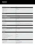 Предварительный просмотр 3 страницы Sony MEX-BT3000P Specification Sheet