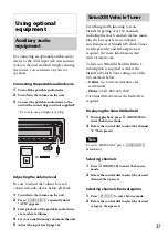 Предварительный просмотр 37 страницы Sony MEX-BT3100P Operating Instructions Manual