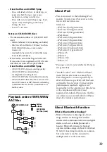 Предварительный просмотр 39 страницы Sony MEX-BT3100P Operating Instructions Manual