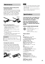 Предварительный просмотр 41 страницы Sony MEX-BT3100P Operating Instructions Manual