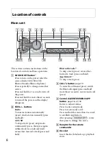 Preview for 8 page of Sony MEX-BT3100U Operating Instructions Manual
