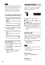 Preview for 22 page of Sony MEX-BT3100U Operating Instructions Manual