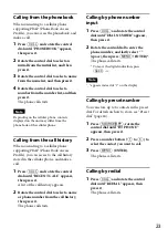 Preview for 23 page of Sony MEX-BT3100U Operating Instructions Manual