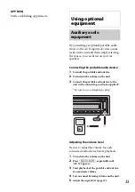 Предварительный просмотр 33 страницы Sony MEX-BT3100U Operating Instructions Manual