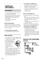 Preview for 34 page of Sony MEX-BT3100U Operating Instructions Manual