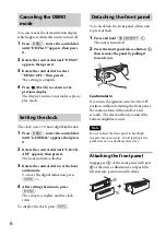 Preview for 6 page of Sony MEX-BT3150U Operating Instructions Manual