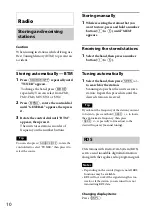 Preview for 10 page of Sony MEX-BT3150U Operating Instructions Manual