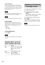 Preview for 14 page of Sony MEX-BT3150U Operating Instructions Manual