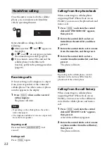 Preview for 22 page of Sony MEX-BT3150U Operating Instructions Manual